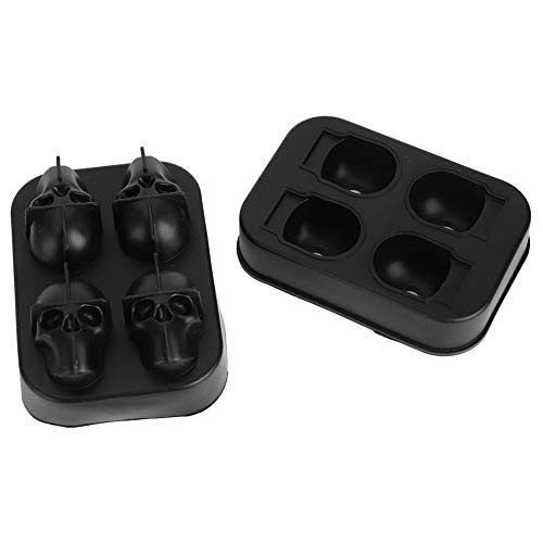 Molde de silicona para hielo forma calavera 2 piezas miniatura 6