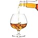 Luxbe - Cognac & Brandy Crystal Small Glasses Snifter, Set of 4 - Handcrafted - 100% Lead-Free Crystal Glass - Great for Spirits Drinks - 12-ounce