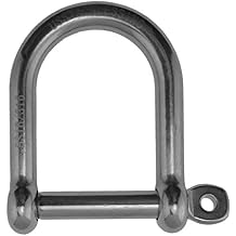 Stainless Steel 316 Wide D Shackle