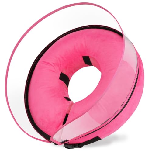 Image of BARKLESS Protective Pink Donut Collar