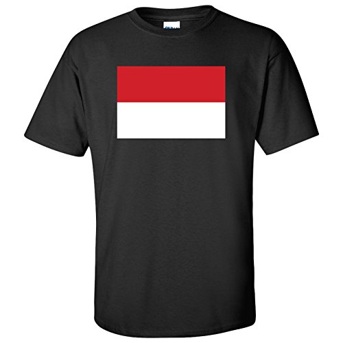 UGP Campus Apparel Indonesia Flag Basic Cotton T-Shirt - 3X-Large - Black