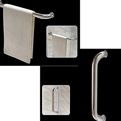 Manija de puerta de ducha de vidrio perilla robusta con arandelas 5
