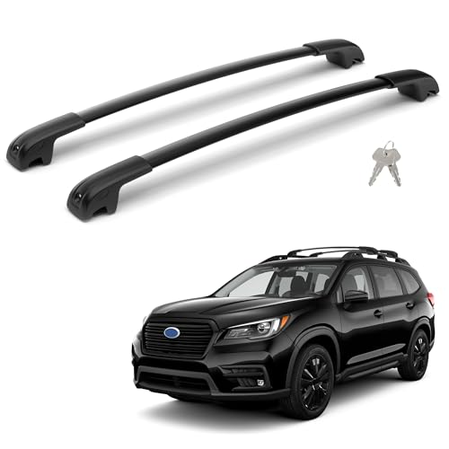 300Lbs Lockable Roof Rack Crossbars Compatible with Subaru Ascent 2019-2026 Heavy Duty Aluminum Anti-Corrosion Cross Bar Fit Luggage Luggage Kayaks Bicycles Snowboard