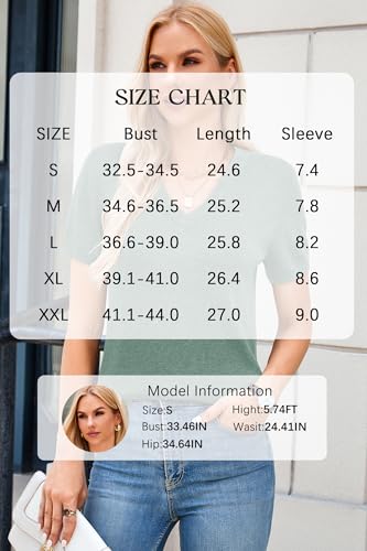 Image of Arach&Cloz Women's Wool Blend Spring Summer Lightweight Business Casual Sweater Tops 2026