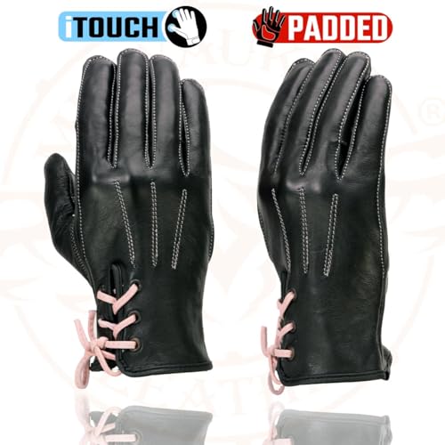 Image of Milwaukee Leather Women's Leather Lightweight Motorcycle Lined Driving Hand Gloves - X-Small