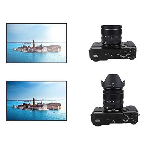 Image of JJC Lens Hood for Fujifilm XF 18-55mm F2.8-4 R LM OIS & XF 14mm F2.8 R Lens | Bayonet, Reversible, Allows to Attach 58mm Filter & Lens Cap, No Vignetting