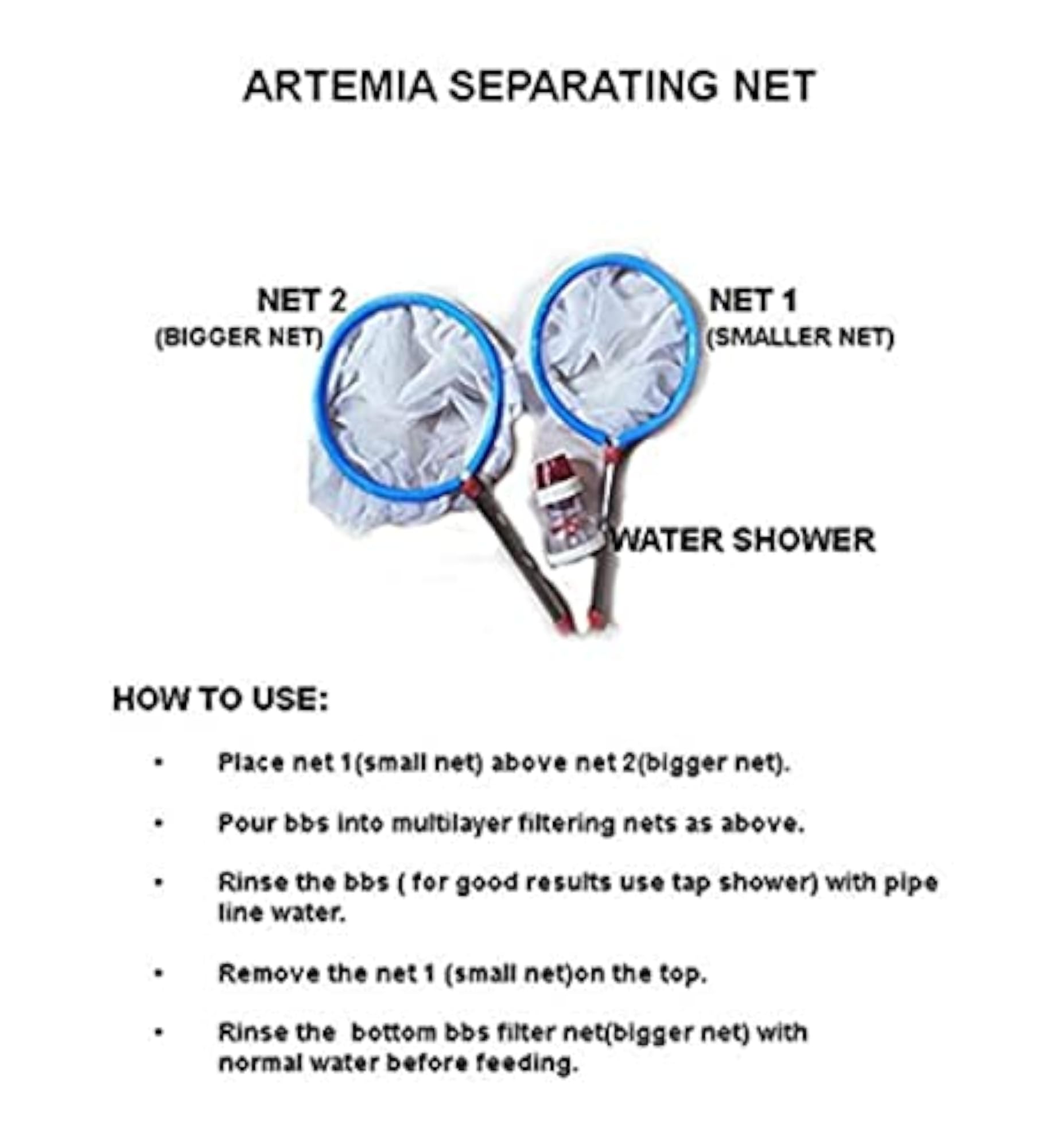 Artemia Capsules & Filtering Net, 1 Strip (10 Capsules)