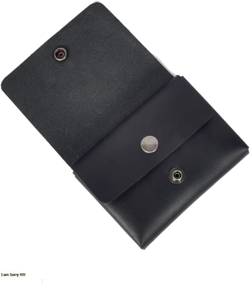 Handcrafted Leather Wallet – Double Pouch, Slim Design | Minimalist Front Pocket Wallet for Men & Women | Canadian Brand | Classic Rectangular Card Holder, Money Organizer, ID Case (Midnight Noir)2