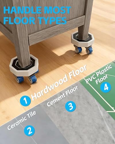 Deslizador de muebles multiusos que reduce el ruido al arrastrar 6
