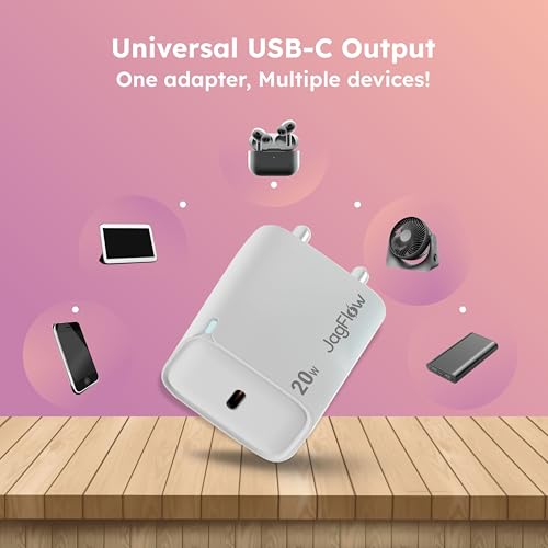 Image of Trueview 20W Fast Charging Power Adapter with Type-C Port | Wall Charger for Smartphones, Tablets & USB-C Devices | White