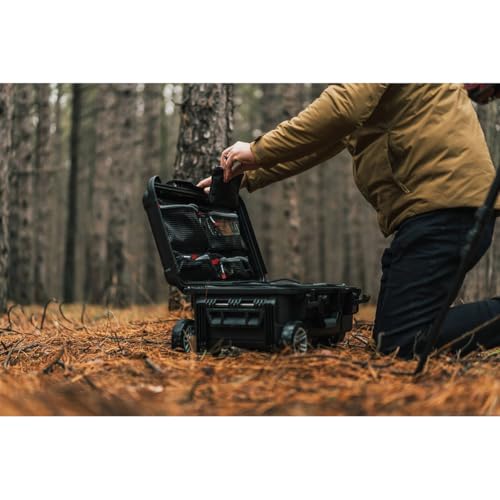 Image of NANUK-R 935 Waterproof Hard Case with Heavy-Duty Wheels, Mesh Lid Organizer & N-Cubik 13L Dividers - Eco-Friendly, Dustproof, Impact-Resistant & Airline Carry-On Approved - Black (23.5 inch x 14.5 inch x 10 inch)