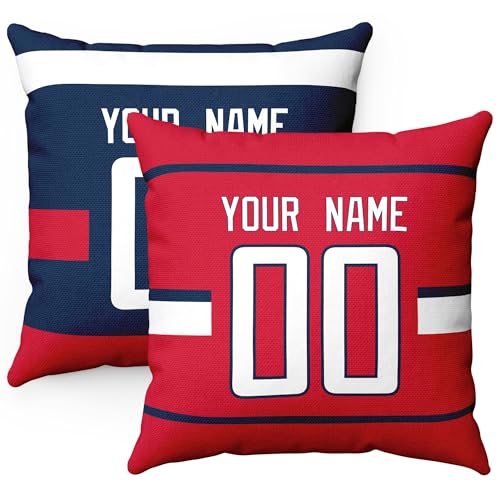 Image of ANTKING Throw Pillow 2 Packs Personalized Custom Any Name Number for Men Women Boy Gifts