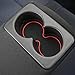 Auovo Cup Holder Inserts Coaster Compatible with Nissan Sentra Accessories 2025 2020 2021 2022 2023 2024 Silicone Cup Mat Pad Car Interior Decoration (4-pcs kit, Red)