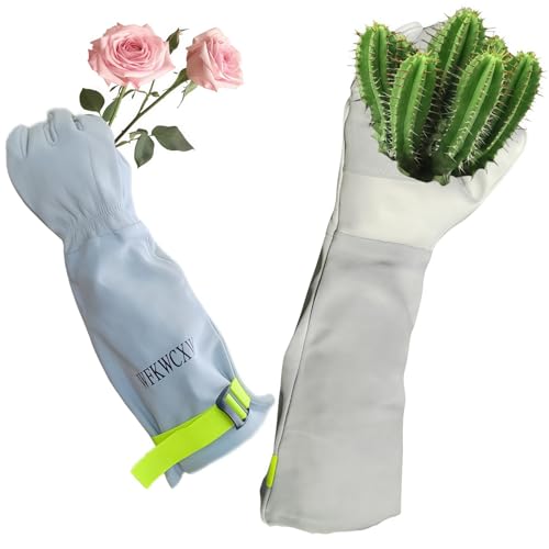 wfkwcxw Leather Long Gardening Gloves Thorn...