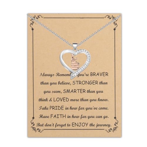 Bookworm's Delight: Book Pendant Necklace for Reading Lovers & Book Club Gifts