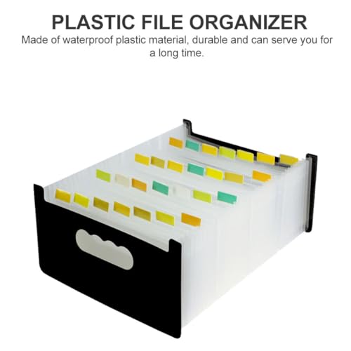 Trieur accordéon A6 noir extensible à 29 compartiments pour optimiser le rangement - 7