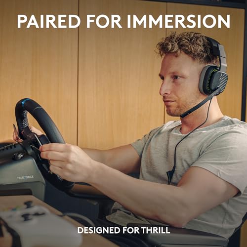 Logitech G923 Racing Wheel and Pedals, TRUEFORCE Force Feedback, Real Leather + ASTRO A10 Gen 2 Wired Headset - Xbox X|S, Xbox One, PC, Mac - Black - image 2