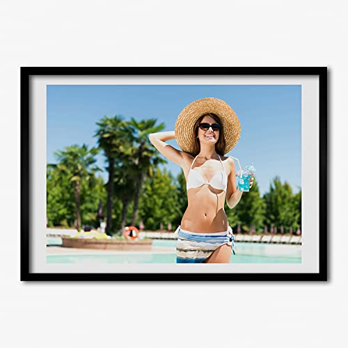 Cadre en bois MDF rigide pour affiche 70x50 cm tableau moderne Tulup