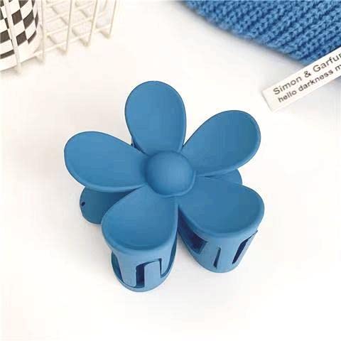 7PCS Blue Hair Claw Clips, Lightweight Big Strong Hold Nonslip Matte Claw for Thick Hair & Thin Hair & Curly Hair, 90's Vintage Jaw Clips for Women & Girls, - Image 4