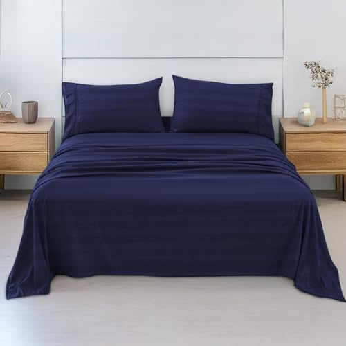 Consejos para Comprar Suburbia Sabanas Top 10. 45 CUORY Juego De Sábanas Matrimonial 3000 Hilos Egipcian Premium | Sabana De Microfibra Lujo Súper Suave y Ligera | 2 Fundas, 1 Sábana De Cajon, 1 Sabana Plana | Rayas Diseño |...