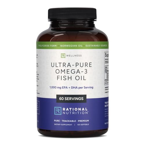 EPAX Norwegian Omega-3 Fish Oil - 1000mg EPA & DHA rTG Form for Superior Absorption IFOS Certified No Fishy Burps Third-Party Tested Heart Brain & Joint Support - 120 Softgels