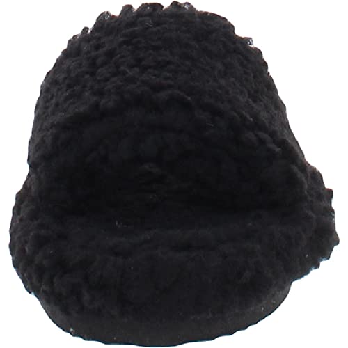 INC Womens Dinnaa Cozy Faux Fur Slide Slippers Black 7 Medium (B,M)2