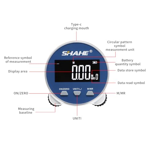 Cinta métrica digital SHAHE con pantalla LCD y batería recargable miniatura 2