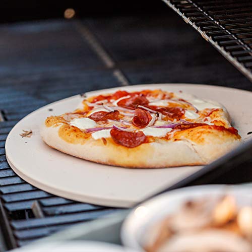 Navaris Cordierit Pizzastein XL für Backofen Grill - Ø30,5cm Pizza Stein Ofen Brot Backen...