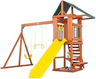 Cedar Cottage Wooden Backyard Playset | W: 163