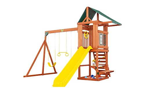 Cedar Cottage Wooden Backyard Playset | W: 163