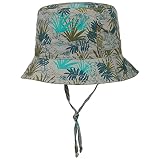 maximo Levon Bucket Kinderhut mit UV-Schutz Fischerhut Sonnenhut Sommerhut Jungenhut (51 cm - beige)
