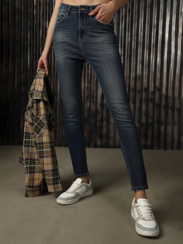 Image of High Star Women Washed Skinny fit Highrise Stretchable Jeans