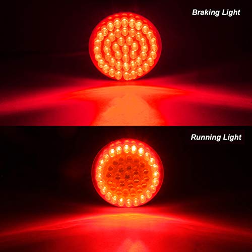 PBYMT Turn Signal Light LED Bulb 1157 Front Rear Running Tail Light 2 Inches Bullet Style Compatible for Harley Touring Road King Street Electra Glide 1986-2020