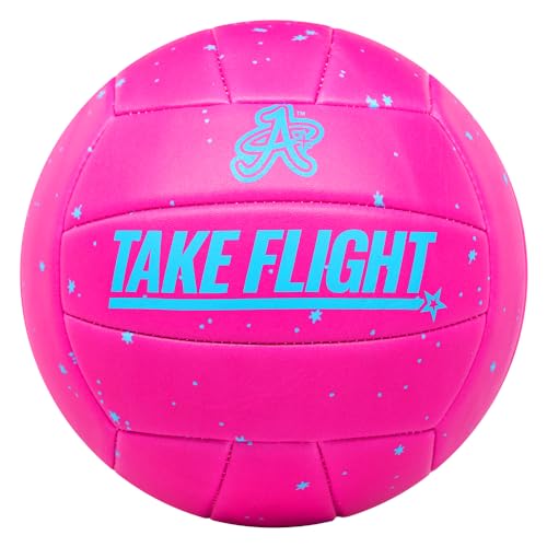 A Plus Collectibles Take Flight Premium Outdoor/Indoor Volleyball (Planetary Pink)
