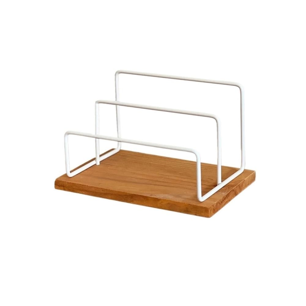 RYUQW3RE Cd Storage Rack Tabletop Wooden Vinyl Record Rack CD Albums Holder with Metal Bracket