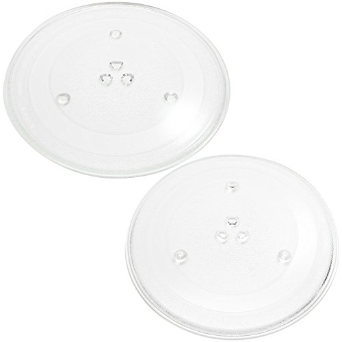 2-Pack Replacement for Sharp R309YK Microwave Glass Plate - Compatible with Sharp 9KC3517203500 Microwave Glass Turntable Tray - 11 1/4