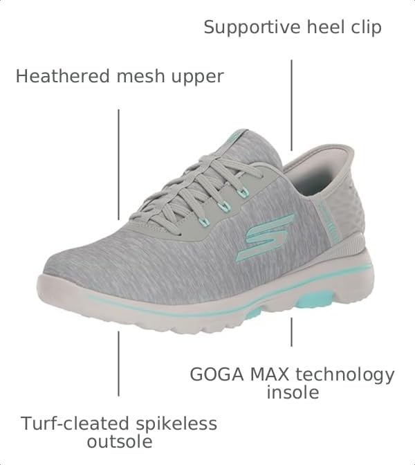 Image of Skechers Womens Go Walk 5 Relaxed Fit Slip-in Golf ShoeSneaker
