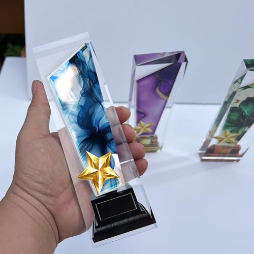 Tina&Co Custom Awards and Trophies | Personalized 'Create Your Own Trophy' for Adults, Employee Recognition, and Achievement Awards- 8"x 2.5"x0.8“