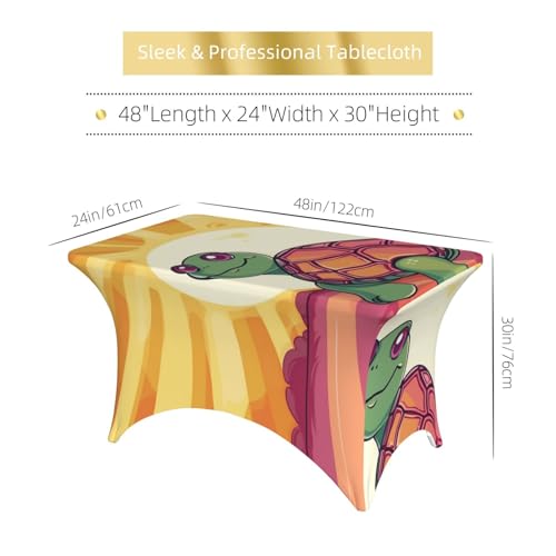 Nappe élasthanne rectangulaire 1,2 m infroissable pour fête