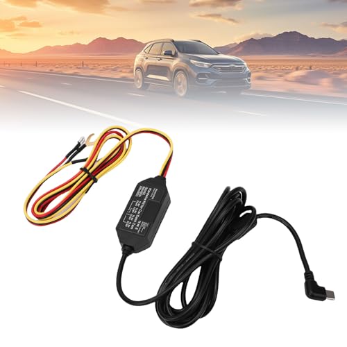 Kit de cableado USB C para camara de salpicadero con protector de voltaje inteligente universal 3