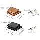 SRunDe 4 Stück 8 PIN Steckverbinder aus Kunststoff Braun und Schwarz Anschlussstecker Kabelbaum Adapter Universal Stecker für Autoradio Sound Lautsprecher Crimp Lautsprecher