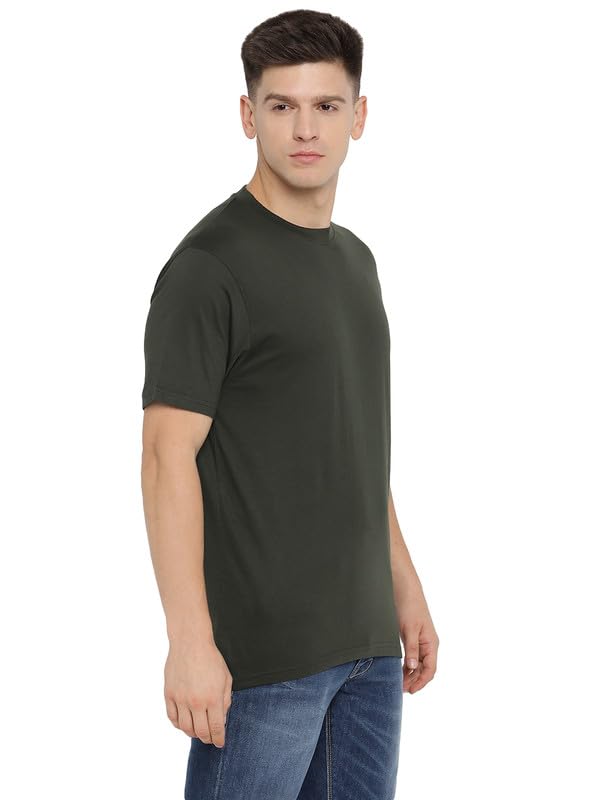 Image of AMERICAN CREW 100% Supima Cotton Round Neck T-Shirt for Men