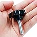 BokWin Star Hand Tightening Screw M8x30mm Clamping Knob Handle for Umbrella Base Replacement (Black)