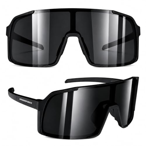 Image of grinderPUNCH Sports Sunglasses Lightweight Baseball Cycling Glasses UV Protection for Mountain Bike Running Hiking Fishing