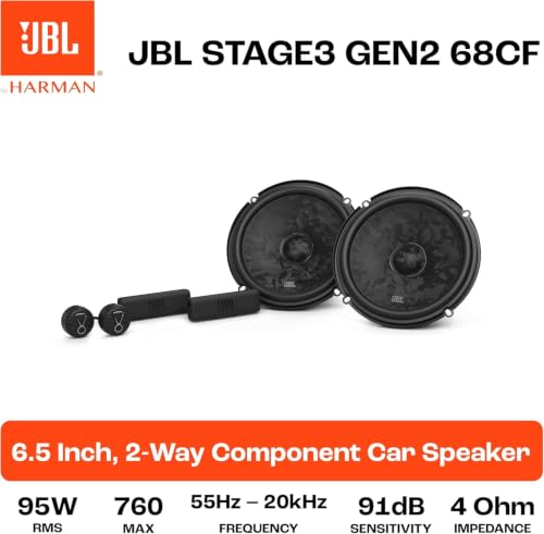 Image of JBL Stage3 Gen2 68CF 6.5 in / 16.5 cm 2-Way Component Car Speakers