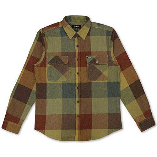 Brixton Bowery Flannel L/S Shirt Rust Copper