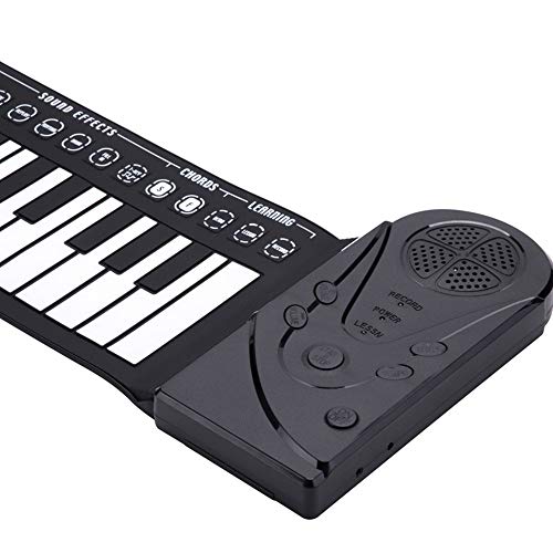 ChengBeautiful Piano À Main 49-clé Pliant Piano Roll Silicone PORTATIVES Piano Roll Débutant Piano électronique for Les Enfants (Couleur : Black, Size : 83×22.5cm) - Les Beatles, Paul McCartney, John Lennon, RIngo Starr, George Harrison ChengBeautiful Piano À Main 49-clé Pliant Piano Roll Silicone PORTATIVES Piano Roll Débutant Piano électronique for Les Enfants (Couleur : Black, Size : 83x22.5cm) – Image 4