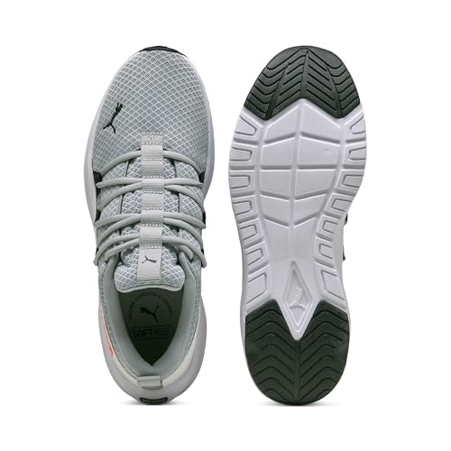 Image of PUMA | SOFTRIDE One4all Men's Walking Shoes | Cool Mid Gray-Black-Glowing Red | 10UK