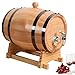 Imagen de dispensador de whisky con soporte barril de whisky de roble envejecido de 1 litro con dispensador de grifo barril de v