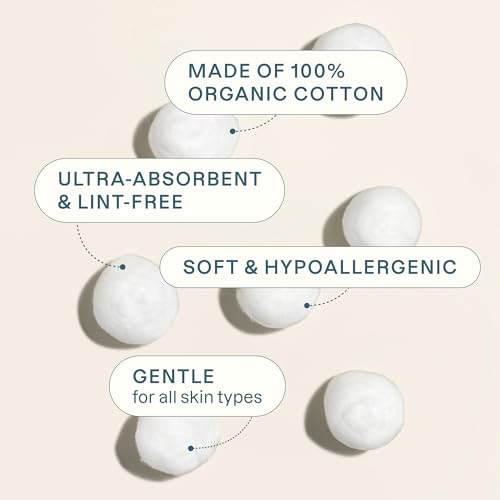 Cliganic Organic Super Jumbo Cotton Balls (100 Count) - Hypoallergenic, Absorbent, Large Size, 100% Pure (Packaging May Vary) - Image 5